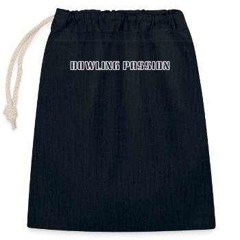 Bowling - Bowling Passion - Verschließbarer Geschenkbeutel aus Baumwolle (25x30cm) - Navy - Vorne