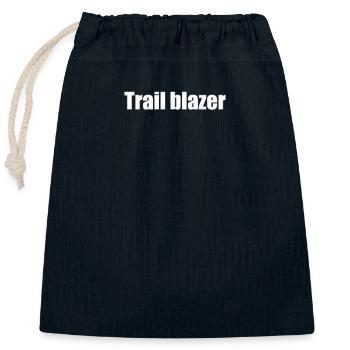 Camping - Trail blazer - Verschließbarer Geschenkbeutel aus Baumwolle (25x30cm) - Navy - Vorne