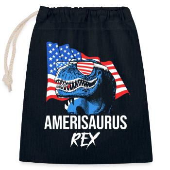Vierter Juli Nationalfarben Nationalfeiertag USA - Verschließbarer Geschenkbeutel aus Baumwolle (25x30cm) - Navy - Vorne