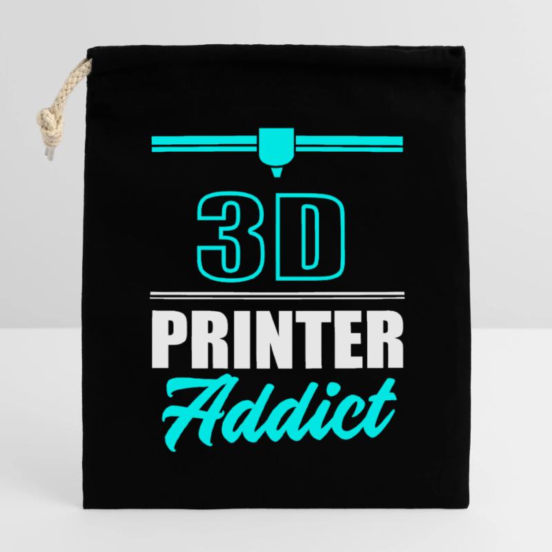 Impression 3D Impression Prototype Sac cadeau en coton avec cordon (25 x 30 cm)