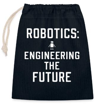 Faszinierende Welt Der Robotik Und Künstlichen - Verschließbarer Geschenkbeutel aus Baumwolle (25x30cm) - Navy - Vorne