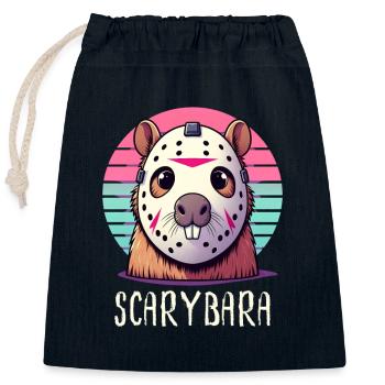 Lustiges Horror-Thema Australisches Wasserschwein - Verschließbarer Geschenkbeutel aus Baumwolle (25x30cm) - Navy - Vorne