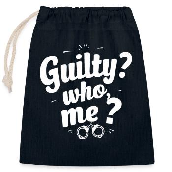 Murder Mystery Dinner Outfit, Party, Crime Scene - Closable cotton gift bag (25x30cm) - navy - Front