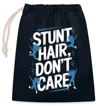 Entraînement d’équipe de pom-pom girls et de cascadeurs pour Spirit - Sac cadeau en coton avec cordon (25 x 30 cm) - bleu marine - Devant