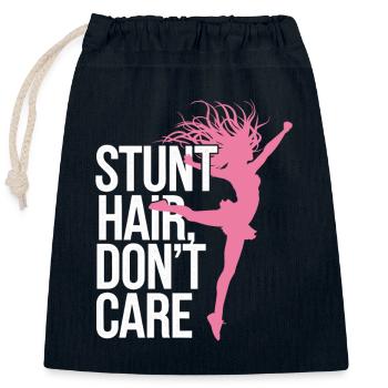 Entraînement d’équipe de pom-pom girls et de cascadeurs pour Spirit - Sac cadeau en coton avec cordon (25 x 30 cm) - bleu marine - Devant