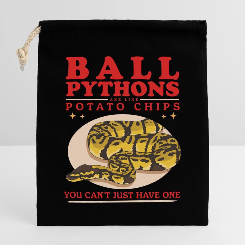 Roi Python Python Serpent Cadeaux Sac cadeau en coton avec cordon (25 x 30 cm)