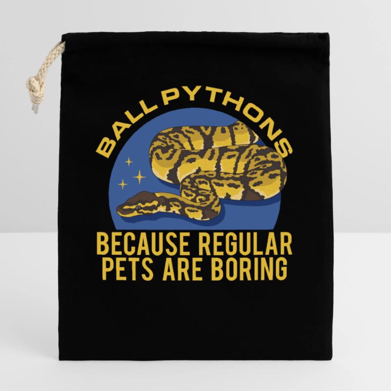 Roi Python Serpents Python Cadeau Sac cadeau en coton avec cordon (25 x 30 cm)