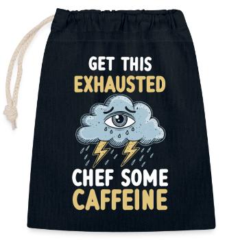Exhaustion and burnout Koch motivation - Closable cotton gift bag (25x30cm) - navy - Front