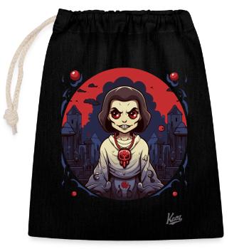Cartoon Horror Stories - Closable cotton gift bag (25x30cm) - black - Front