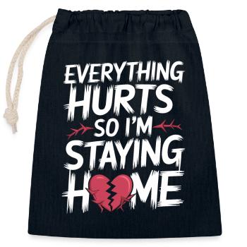Introversion Alternativer Stil Emotional - Verschließbarer Geschenkbeutel aus Baumwolle (25x30cm) - Navy - Vorne