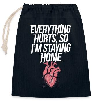 Introversion Alternativer Stil Emotional - Verschließbarer Geschenkbeutel aus Baumwolle (25x30cm) - Navy - Vorne