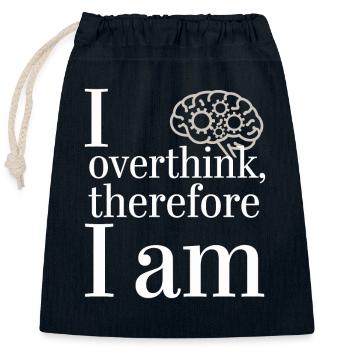 Introversion Alternative Style Emotional - Verschließbarer Geschenkbeutel aus Baumwolle (25x30cm) - Navy - Vorne