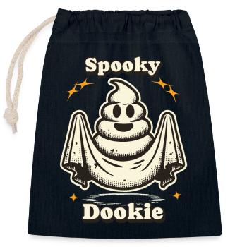 lastLustiges Kackhaufen Gespenst Kostümidee - Verschließbarer Geschenkbeutel aus Baumwolle (25x30cm) - Navy - Vorne