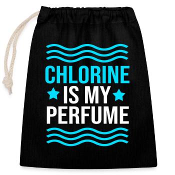 Swimming Swimmers Swimming Pool Swimming Instructors - Closable cotton gift bag (25x30cm) - black - Front