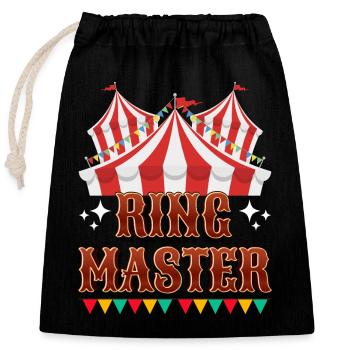 Circus - Closable cotton gift bag (25x30cm) - black - Front
