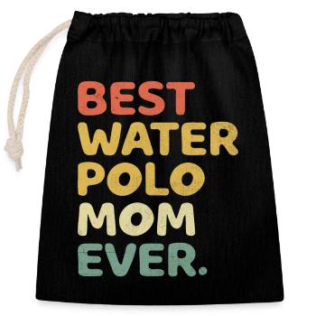 Beste Wasserball-Mutter aller Zeiten Aquatic Polo Spielerin Mothe - Verschließbarer Geschenkbeutel aus Baumwolle (25x30cm) - Schwarz - Vorne