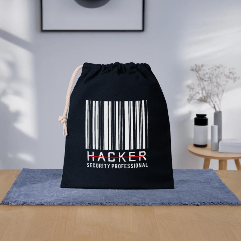 Cybersecurity Cyber Programmer Hacker Closable cotton gift bag (25x30cm)