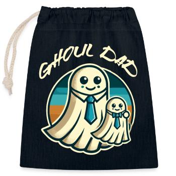 Ghoul Dad Funny Ghost Gang - Closable cotton gift bag (25x30cm) - navy - Front