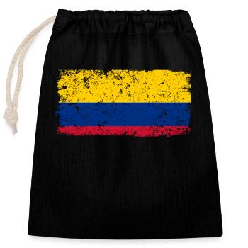Kolumbien Colombia Medellin Urlaub Bogota Cali - Verschließbarer Geschenkbeutel aus Baumwolle (25x30cm) - Schwarz - Vorne