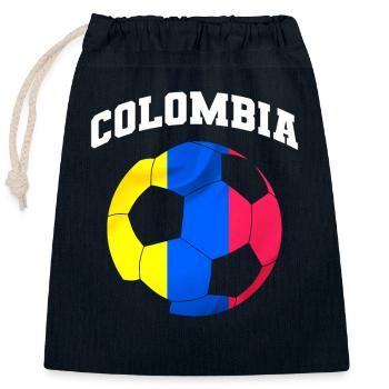 Kolumbien Colombia Medellin Urlaub Bogota Cali - Verschließbarer Geschenkbeutel aus Baumwolle (25x30cm) - Navy - Vorne
