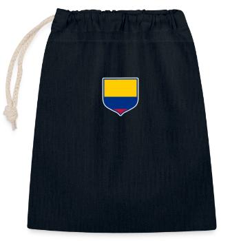 Kolumbien Colombia Medellin Urlaub Bogota Cali - Verschließbarer Geschenkbeutel aus Baumwolle (25x30cm) - Navy - Vorne