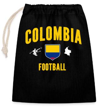 Kolumbien Colombia Medellin Urlaub Bogota Cali - Verschließbarer Geschenkbeutel aus Baumwolle (25x30cm) - Schwarz - Vorne
