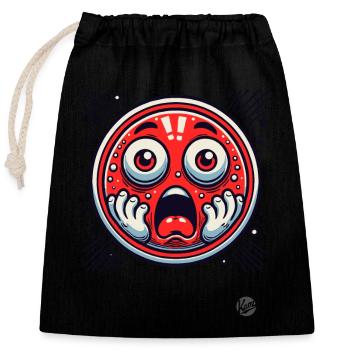 Choquant, oh non ! - Sac cadeau en coton avec cordon (25 x 30 cm) - noir - Devant
