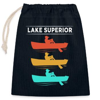 Great Lakes - Verschließbarer Geschenkbeutel aus Baumwolle (25x30cm) - Navy - Vorne