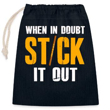 Arnis Eskrima Kali Philippinische FMA - Verschließbarer Geschenkbeutel aus Baumwolle (25x30cm) - Navy - Vorne