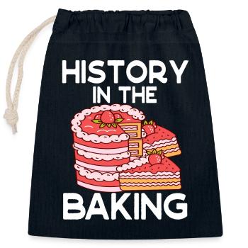 Geschichte Im Backen Patissier Backen - Verschließbarer Geschenkbeutel aus Baumwolle (25x30cm) - Navy - Vorne