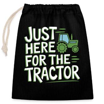 Farming Simulator Virtual Farming Game Fan Farm - Closable cotton gift bag (25x30cm) - black - Front