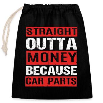 Motorist - Closable cotton gift bag (25x30cm) - black - Front