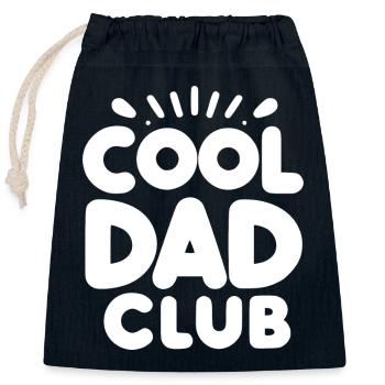 Cool Dad Club - Closable cotton gift bag (25x30cm) - navy - Front