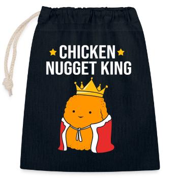 Chicken Nuggets - Verschließbarer Geschenkbeutel aus Baumwolle (25x30cm) - Navy - Vorne