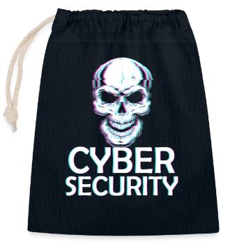 Ethical Hacker Cybersecurity Expertise - Closable cotton gift bag (25x30cm) - navy - Front