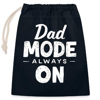 Mode de papa toujours sur drôle papa disant pères - Sac cadeau en coton avec cordon (25 x 30 cm) - bleu marine - Devant