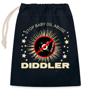 Diddler - Verschließbarer Geschenkbeutel aus Baumwolle (25x30cm) - Navy - Vorne