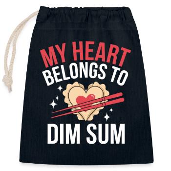 Dim-sum-liebhaber Chinesischer Küche Und Knödel - Verschließbarer Geschenkbeutel aus Baumwolle (25x30cm) - Navy - Vorne