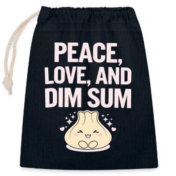 Dim-sum-liebhaber Chinesischer Küche Und Knödel - Verschließbarer Geschenkbeutel aus Baumwolle (25x30cm) - Navy - Vorne