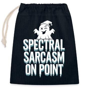 Paranormal Komödie Lustig Geist Humor Unbeschwert - Verschließbarer Geschenkbeutel aus Baumwolle (25x30cm) - Navy - Vorne
