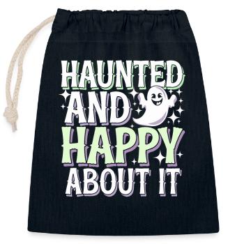 Paranormal Komödie Lustig Geist Humor Unbeschwert - Verschließbarer Geschenkbeutel aus Baumwolle (25x30cm) - Navy - Vorne