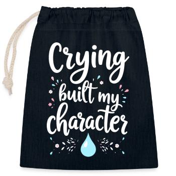 separation empowerment, self-love, new beginnings - Closable cotton gift bag (25x30cm) - navy - Front