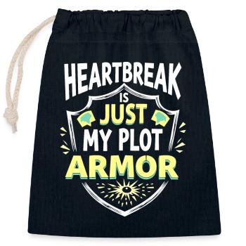 Autonomisation de la séparation, amour de soi, nouveaux départs - Sac cadeau en coton avec cordon (25 x 30 cm) - bleu marine - Devant