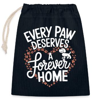 Freiwillige Tierrettung Animal Shelter Heroes - Verschließbarer Geschenkbeutel aus Baumwolle (25x30cm) - Navy - Vorne