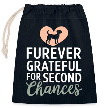 Freiwillige Tierrettung Animal Shelter Heroes - Verschließbarer Geschenkbeutel aus Baumwolle (25x30cm) - Navy - Vorne