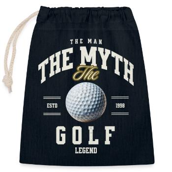 Golfe - Sac cadeau en coton avec cordon (25 x 30 cm) - bleu marine - Devant