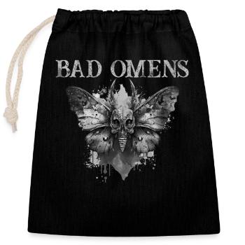 Mystische Welten Entdecken Mit Bad Omens - Verschließbarer Geschenkbeutel aus Baumwolle (25x30cm) - Schwarz - Vorne