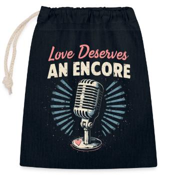 Grunge Valentine’s Day Dark Romance Edgy Love - Verschließbarer Geschenkbeutel aus Baumwolle (25x30cm) - Navy - Vorne