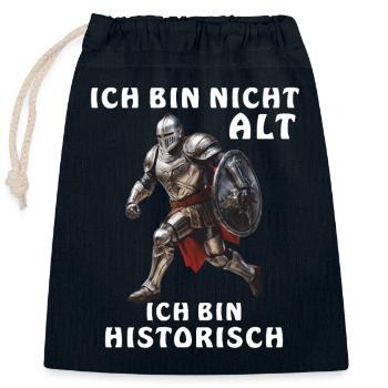 KNIGHTS NOT OLD HISTORICAL - Closable cotton gift bag (25x30cm) - navy - Front