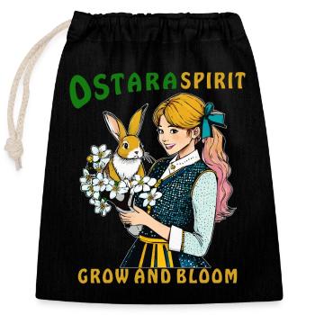 FRAU HASE BLUME OSTARA SPIRIT - Sac cadeau en coton avec cordon (25 x 30 cm) - noir - Devant